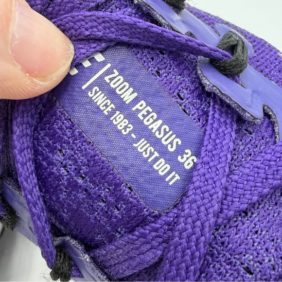 Nike Air Zoom Pegasus 36 Court Purple Womens Size 7 Running Shoes BV1777-560 - Picture 5 of 9